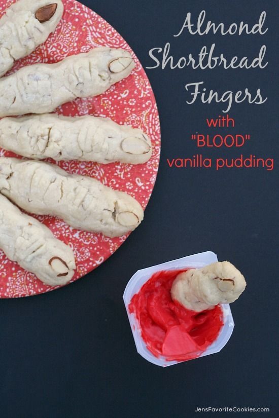 This idea is the same finger idea except the blood sauce is vanilla pudding with red food dye