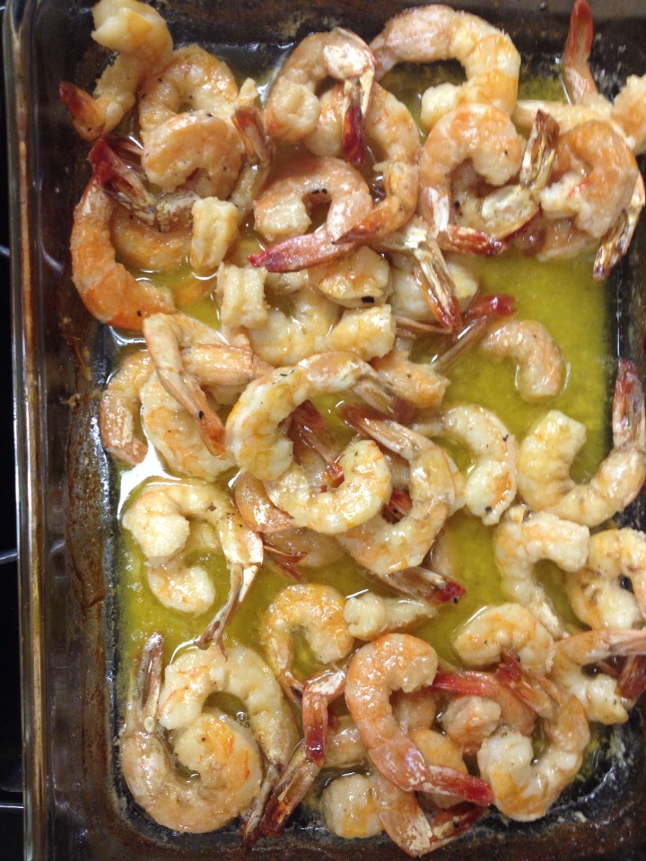 You get something that looks similar to this. Shrimp become almost opaque when fully cooked.