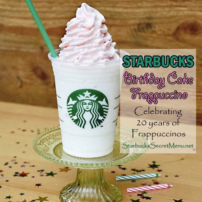 Birthday cake frappe 