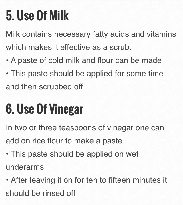 Get Rid Of Dark Underarms Naturally