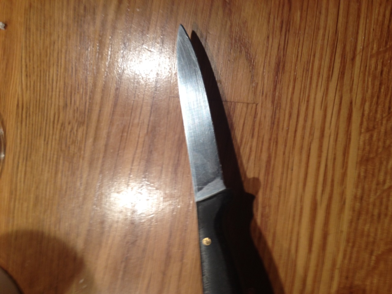 A knife 