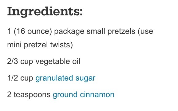 Cinnamon-Sugar Pretzels
