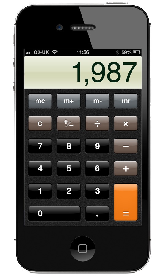 📱• swipe left or right on your iPhone calculator to delete the last digit instead of starting over - 