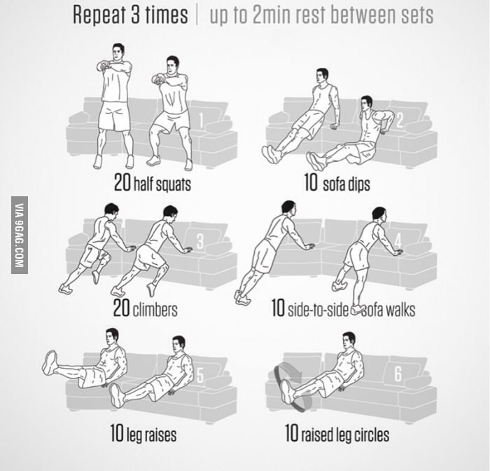 Lazy People Workout In Couch 😀💪👍