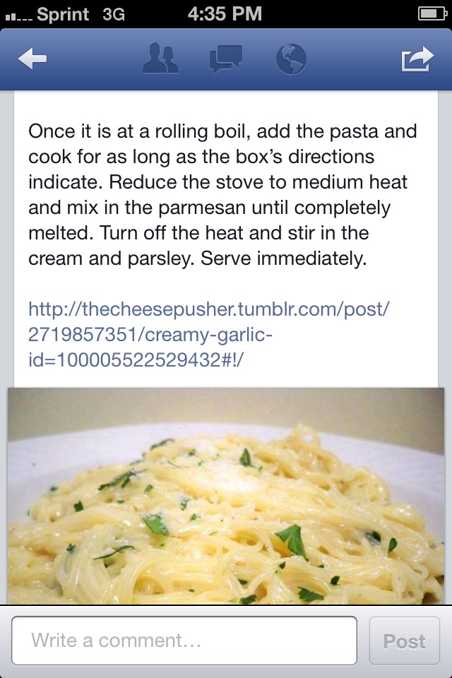 Creamy Garlic Pasta