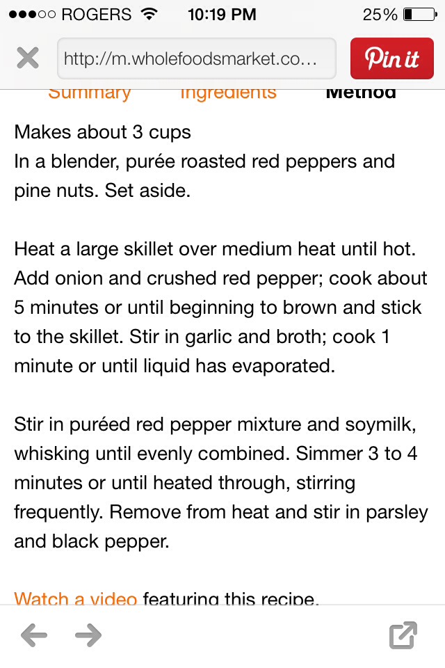 Roasted Red Pepper Pasta Sauce