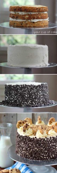 Chocolate Chip Cookie Dough Cake!