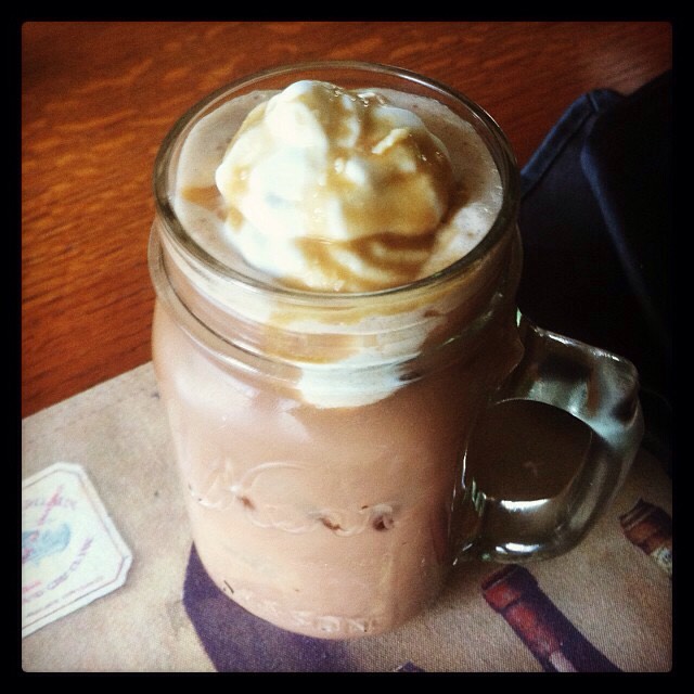 Iced coconut caramel mocha 