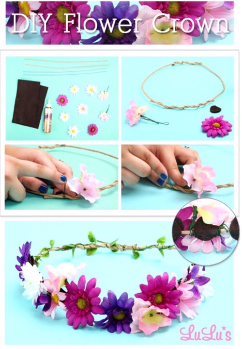 Diy Coachella Flower Crown Tutorials 👑🌸🌸🌸
