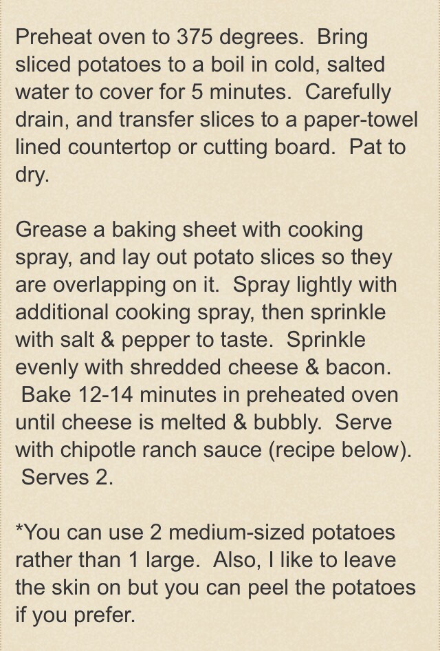 💥 Delicious Cheesy Bacon Oven Chips With Chipotle Ranch Sauce💥😍❤️