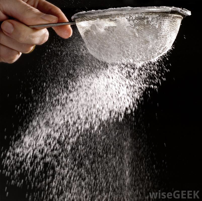 Sift 3-4 cups of powder sugar into a separate bowl. I usually use only about 3 1/2 cups. 