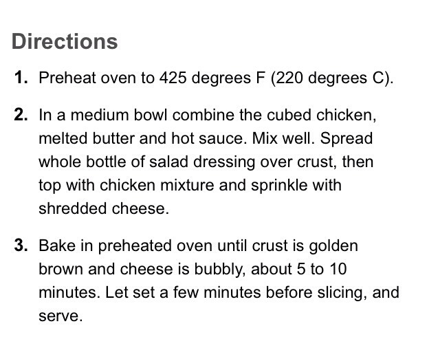 " DIY Buffalo Style Chicken Pizza"😋👍