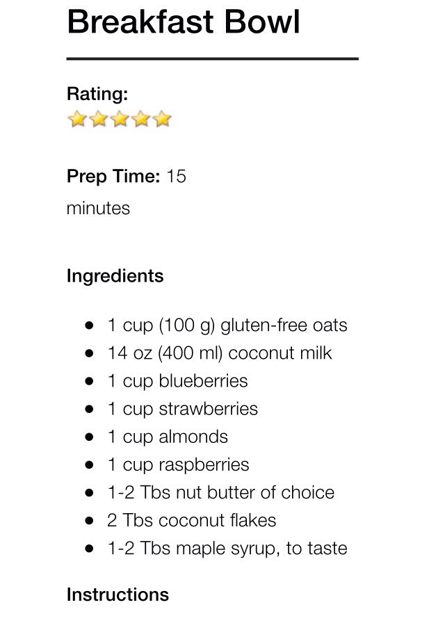 Breakfast Bowl (Gluten-Free & Vegan)