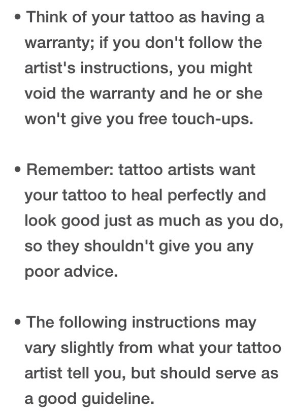 How To Care For A New Tattoo✨