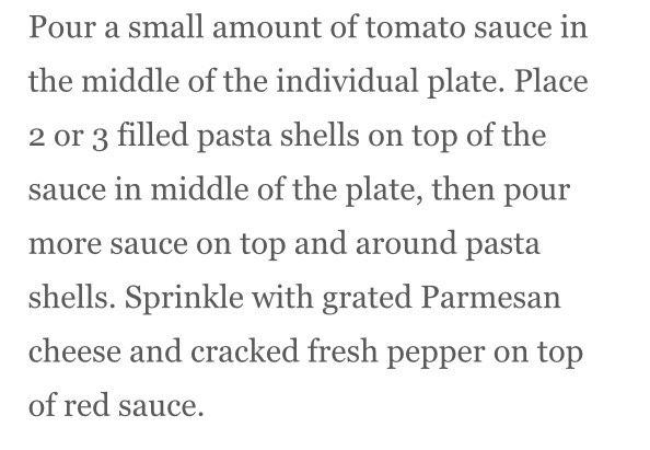 Stuffed Manicotti Pasta Shells With Ricotta Cheese And Spinach Filling!