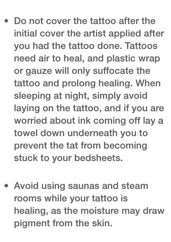 How To Care For A New Tattoo✨