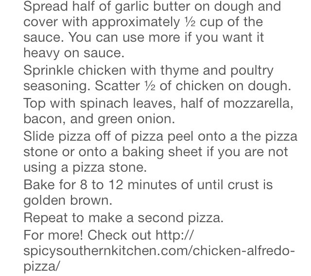 💗Chicken Alfredo Pizza Recipe! Yum!💗