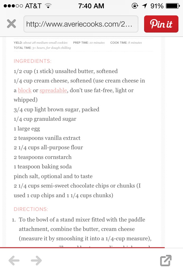 Soft Chocolate Chip Cream Cheese Cookies