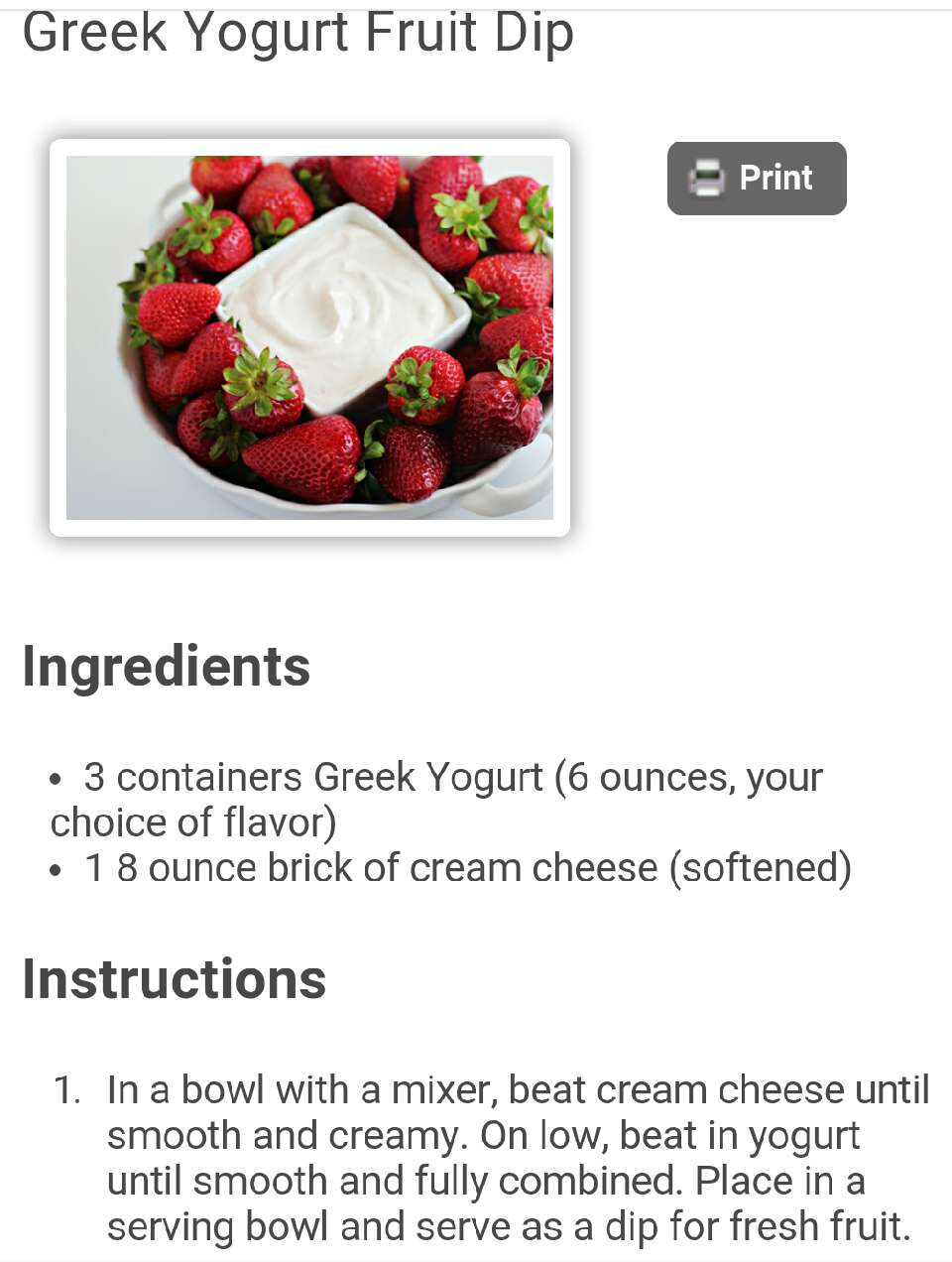 Greek Yogurt Dip! 2 Ingredients & 2 Minutes!