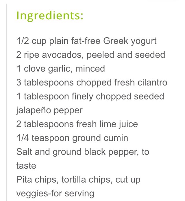 Creamy Avocado Yogurt Dip