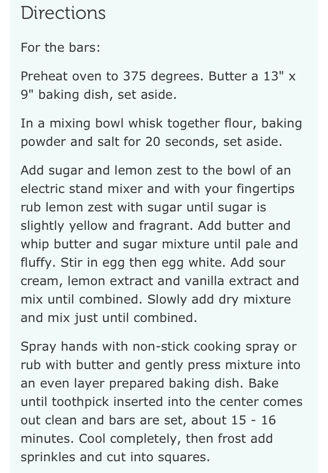 Lemon Sugar Cookie Bars! 😋🍋🍪