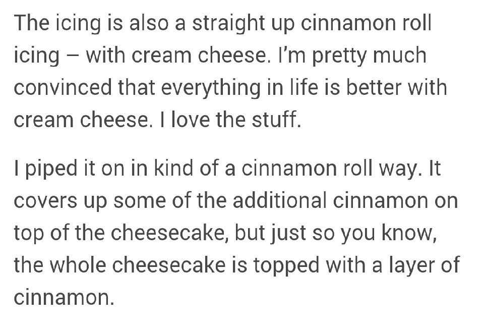 Cinnamon Roll Cheesecake!