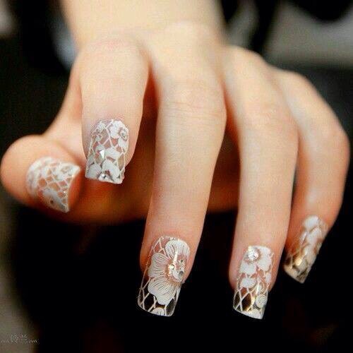 Lace Design Nails