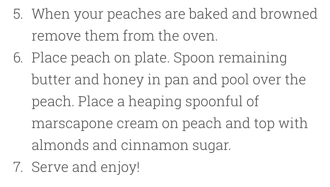 Baked Peaches And Cream!! Yum!!😍