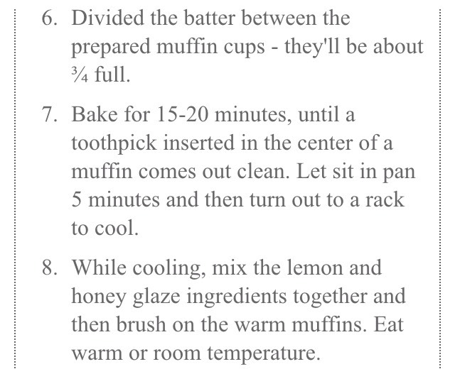 Gluten Free, Honey-Sweetened Lemon Flaxseed Muffind