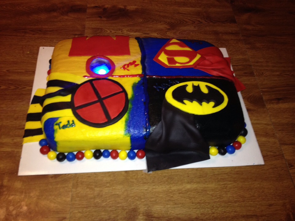 Super Hero Birthday Cake