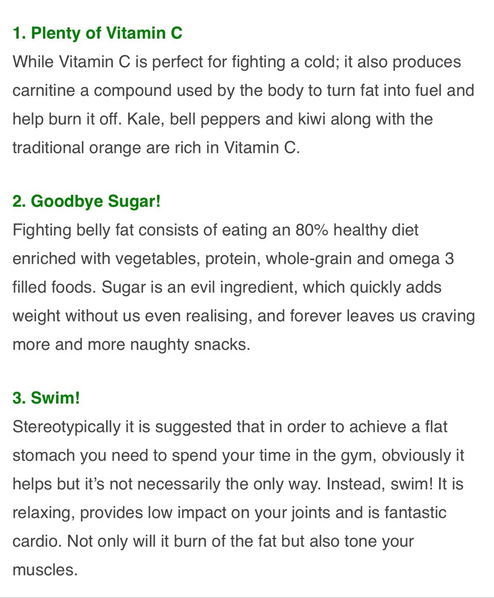 6⃣ Tips To Burn Belly Fat Fast. 😎