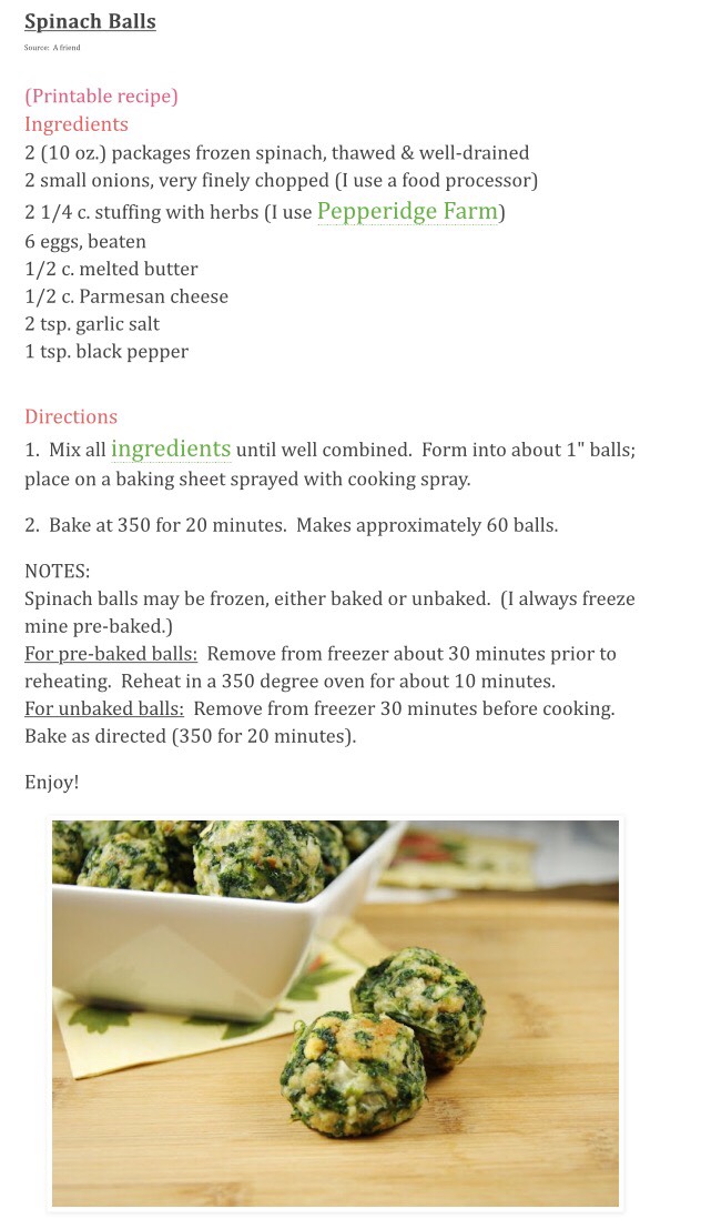 Spinach Balls Recipe!! 