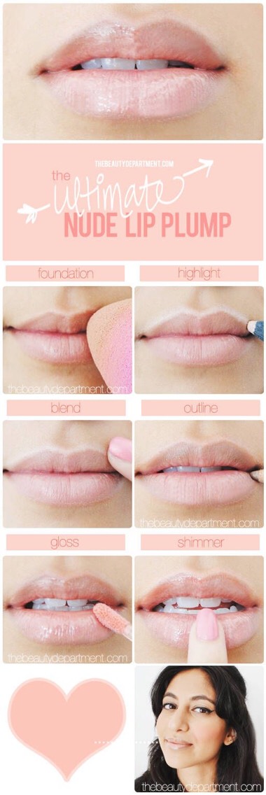 Lip contour with a pale color Will make your lips pop! 💋💋💋