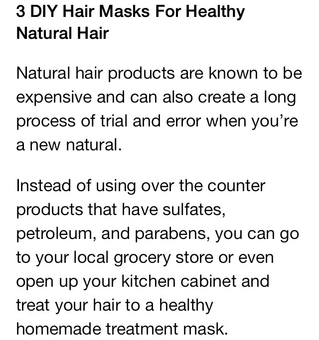 💁3⃣ DIY Hair Masks For Natural Healthy Hair!💁