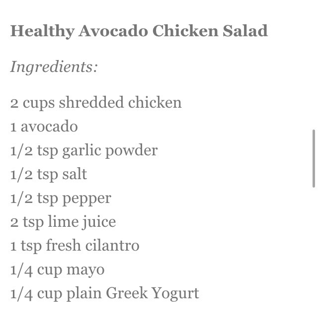 "DELICIOUS & HEALTHY AVOCADO CHICKEN SALAD"