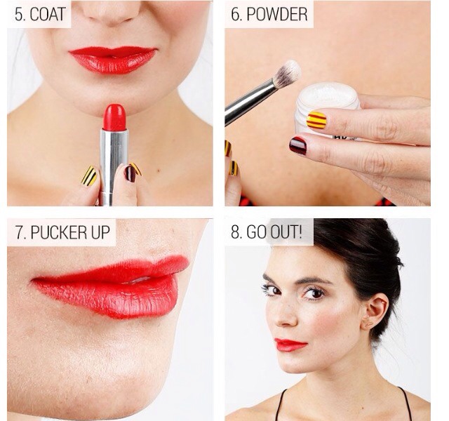 8 Steps For Stunning red Lips 