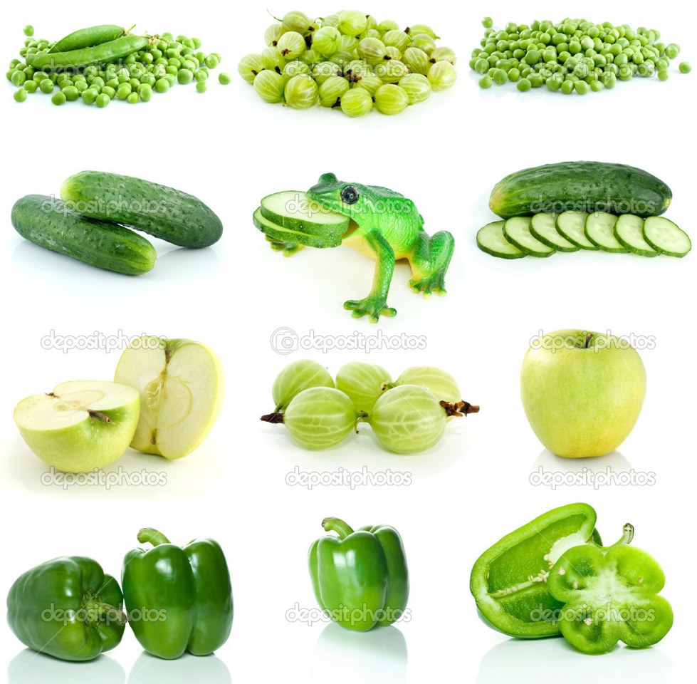 * Green foods which help prevent cancer, and folate, which prevents birth defects in children, ovarian cancer, and heart disease.
