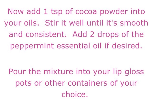DIY PEPPERMINT MOCHA LIP GLOSS 💋