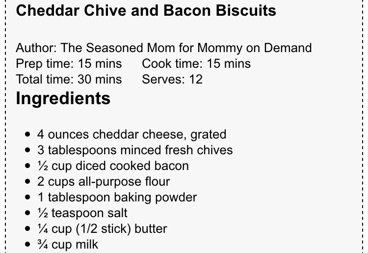Cheddar, Chive And Bacon Biscuits 