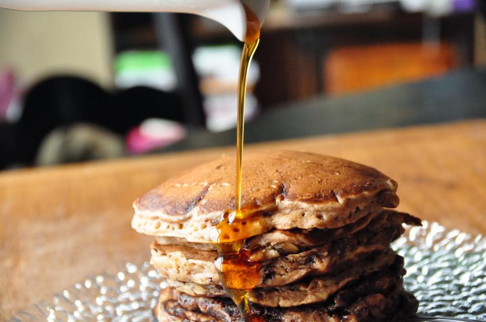 This recipe makes 8 delicious pancakes.