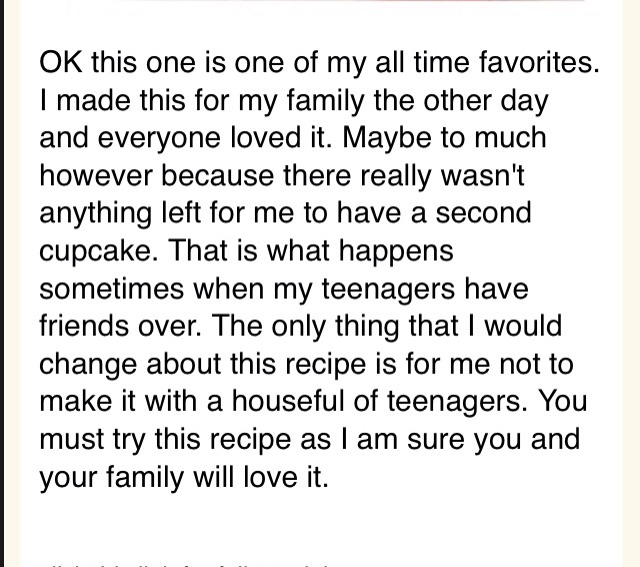 Click Done (Top Right) and See Recipe Next Page

OK 2 Like 👍

Tap repeatedly on picture/screen for better viewing. STRETCH size with fingers, slide photo up or down. -> Click Done to Exit Photo then Swipe to Left for new message. 
