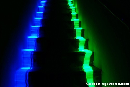 Make stairs noticeable with glow pads, that way nobody gets hurt!