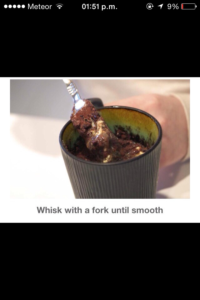 Nutella Brownie In A Mug