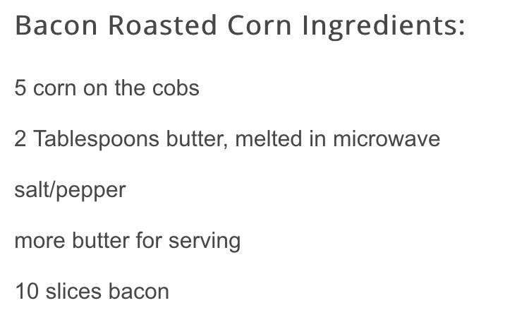 Bacon Roasted Corn!!🌽🌽