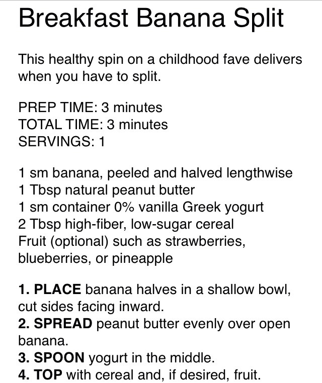 🍌Breakfast Banana Split(healthy)🍌