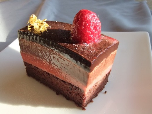Chocolate-Raspberry Mousse Cake 