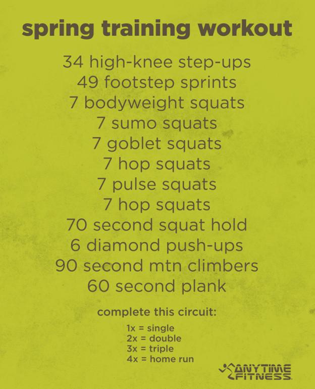 Spring Training Workout!!!