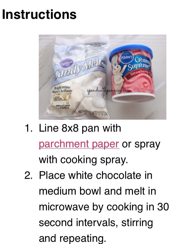 2 Ingredients Strawberry Fudge