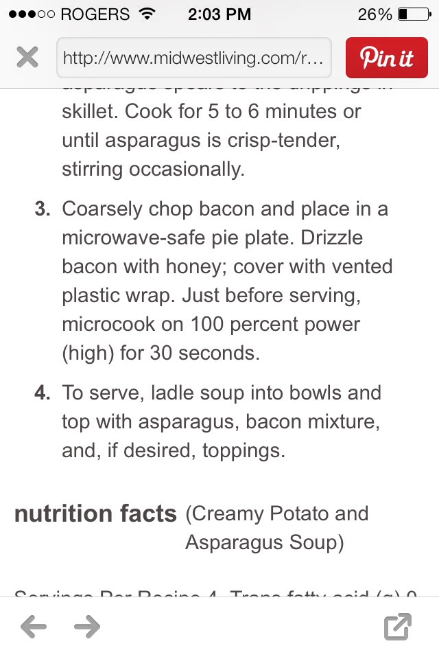 Creamy Potato And Asparagus Soup