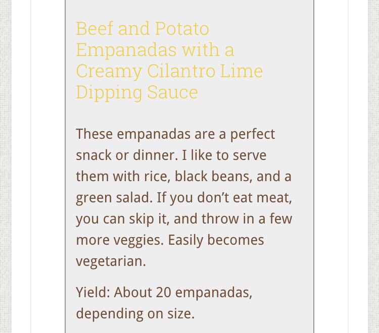 Beef And Potato Empanadas With Creamy Cilantro Lime Dipping Sauce!!